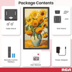 RCA 21.5" Large WiFi Digital Picture Frame Electric Uhale Frames with Remote Control 32GB Memory, 1920 X 1080P FHD IPS No Touch Screen, Support Wall Mount, Auto Rotate, Instantly Share Photos Videos