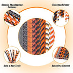 Cooraby 200 Pieces Halloween Paper Straws Biodegradable Drinking Stripe Bicolor Stripe Dot Straw Mix for Wedding Supplies and Party Favors, 8 Styles (Black and Orange)