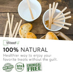 Disposable Coffee Stir Sticks 5.5” 1000 pcs - Eco friendly Round Edge Wooden Coffee Stirrers