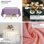 Efavormart 70" Square Linens Navy Blue Wholesale Linens Polyester Square Linen Tablecloth for Wedding Banquet Party Restaurant