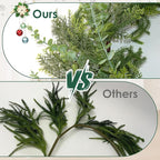 9FT Christmas Garland Norfolk Pine Tree Artificial Cedar Eucalyptus Greenery, Realistic Pine Garland for Mantel Fireplace Stair Rail Doorway Table Centerpiece, Indoor Outdoor Winter Decor
