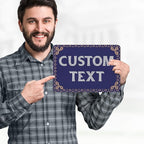 Custom Sign, Custom Street Sign, 11 Font Colors, 13 Font Styles, 4 Hole Options, 22 Sizes, 7x10 Inches, Rust Free DiBound, Fade Resistant, Made in USA by My Sign Center (Fauxsaic 1)
