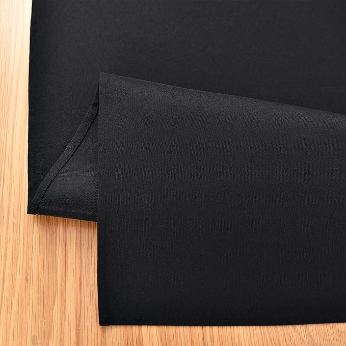 Farmhouse Black Table Runner Dining Table Runners 48 Inches Long Coffee Table Runner for Dresser Living Room Bedroom Holiday Party Banquet 12X48 Inch