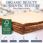 Wanderings Handmade Antique Deckle Edge Blank Paper - 8.25 x 11.7 - A4 Size Package of 50 - Recycled Watercolor Mixed Media Loose Leaf Paper for Writers Invitations Crafts - Thick 150 GSM
