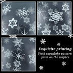Skylety 40 Pieces Snowflake Balloons Bulk Winter Transparent Snowflake Latex Balloons for Christmas Birthday Wedding Party Decorations(Clear)