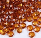 1000pcs/ Pack Wedding Table Acrylic Diamond Scatter Crystals Confetti Acrylic Gems Vase Fillers Rhinestones for Wedding, Bridal Shower, Vase Beads Decorations (10mm, Coffee)