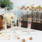 48 Matches Holders Empty Jars with 48 Striker Stickers, Empty Matches in A Jar with Striker DIY Wedding Favors, Candle Holder Containers & Bulk Storage| The Perfect Match Box (0.87x3.15 Inch) (48)