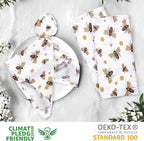 Urban Villa Dinner Napkins Honey Bee Print Cloth Napkins (Set of 12) Oversized 20x20 Inches 100% Cotton Premium Quality Soft Durable with Mitered Corners Reusable Washable Everyday Use Parties Napkins