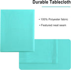 Hiasan Light Blue Tablecloth for Rectangle Tables - Waterproof and Spillproof Washable Fabric Table Cloth for Dining Room Kitchen Party, 60 x 120 Inch