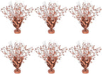 6 Pack Star Table Centerpieces for Party, Birthday Table Decorations for Kids Adults, Party Centerpieces for Tables for Wedding Baby Shower Graduation Holiday Event (Rose Gold)