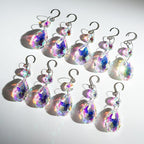 H&D HYALINE & DORA 3Inch Crystal Suncatcher Bauhinia Prisms Pendants 10Pcs Chandelier Crystals Replacement Hanging Sun Catcher Beads for DIY Arts Crafts Decor (AB)