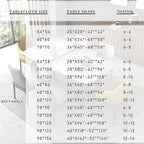 Fitable Square Tablecloth 60x60 inch Tablecloth Stain and Wrinkle Resistant Washable Polyester Table Cloth for Buffet Parties and Camping, White