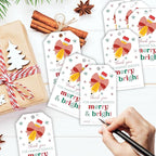 50 Pcs Christmas Gift Tags, 2.1"×3.5" Teacher Gift Tag, Classroom Treat Tag, Teacher Appreciation Hangtag,Wrap for Party Favor - B12