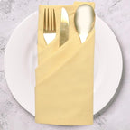 Urban Villa Fall Cloth Napkins 100% Cotton Slub Absorbent Dinner Napkins (Set of 12) Oversized 20x20 Inches Solid Yellow Color Soft Durable Reusable Washable Ideal for Everyday Use Wedding Parties
