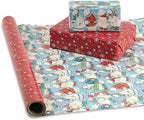 Current Have Yourself a Beary Little Christmas Double-Sided Jumbo Rolled Gift Wrap, Premium Semi-Gloss 23-Inch x 32-Foot Wrapping Paper Roll, 61 Square Feet Total