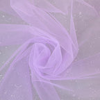 Snowkingdom Lavender Lilac Purple Table Runner, 10FT Light Purple Gauze Sheer Boho Rustic Cheesecloth Dining Table Decorations, Summer Tulle Runners for Wedding Party Baby Shower 120 inch