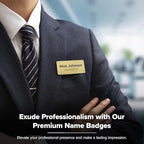 Name Tag, Magnetic Name Tags, Personalized Name Tags, 1.5 x 3 Inches, Durable Engravable Impact Acrylic Material, Made in The USA by My Sign Center (Classic Rectangle)