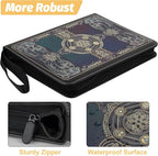 Card Binder for MTG Cards, Premium 9 Pocket Card Binder for Trading Cards, 720 Double Sided Pocket Collector Card Album for Standard Cards,Card Collection Folder for YGO/PTCG/Game Cards (Black Purple)