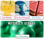 Edible Glitter Paint - 2 fl.oz / 60ml Food Safe Edible Gold Paint for Halloween Cake Decorating, Chocolate, Cocktail, Cupcakes - Gold Food Coloring Liquid Luster Dust for Candy, Drinks, Baking