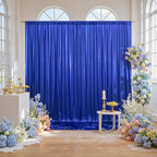 20x10ft Thick Royal Blue Glitter Backdrop Curtain Panels for Parties, Wrinkle Free Sequin Sparking Photo Backdrop Drapes, 4 Panels 5x10ft Shimmer Back Drop Cloth for Wedding Birthday Photography