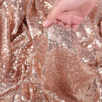 Poise3EHome Rose Gold Sequin Backdrop, 20Ft x 10Ft Glitter Photography Background Curtains for Party Baby Shower Wedding Birthday Christmas Thanksgiving Halloween Decoration