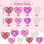 36pcs Valentine's Day Rattan Balls Heart Balls Decoration for Home Decoration Valentine's Day