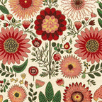 13×72 Inch Table Runner, Retro-Luxury Tassels Series for Kitchen Dining Table Holiday Decoration (Spring Blossom)