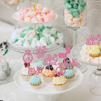 30 PCS He Asked She Said Yes Cupcake Toppers Diamond Ring Cupcake Picks Love I Do Cake Picks for Wedding Enaggement Bridal Shower Party Cake Decorations Supplies Pink