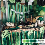 PartyWoo Dark Green Crepe Paper Streamers 4pcs 328ft Pack of Emerald Forest Hunter Green Crepe Paper Streamers for Birthday Baby Shower Woodland Dinosaur Jungle Football Theme Party Decorations