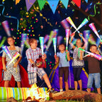 38 PCS Halloween Glow Sticks Bulk, Glow Fiber Optic Sticks, LED Light Wands, Glow in The Dark Party Supplies, Fiber Optic Wands for Weddings, Flashing LED Party Favors, Colorful Light Sticks