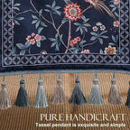patdrea Vintage Chinoiserie Floral Table Runner Farmhouse for Home Kitchen Dining Decor Parties Family Dinners 12"*102"