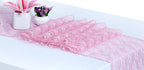 MDS Pack of 12 Wedding 12 x 108 inches Satin Table Runner for Wedding, Decorations for Birthday Parties, Banquets, Graduations, Engagements, Runners fit Rectangle, Round Table- Blush Pink