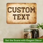 Custom Sign, Custom Street Sign, 11 Font Colors, 13 Font Styles, 4 Hole Options, 22 Sizes, 7x10 Inches, Rust Free DiBound, Fade Resistant, Made in USA by My Sign Center (Vintage)