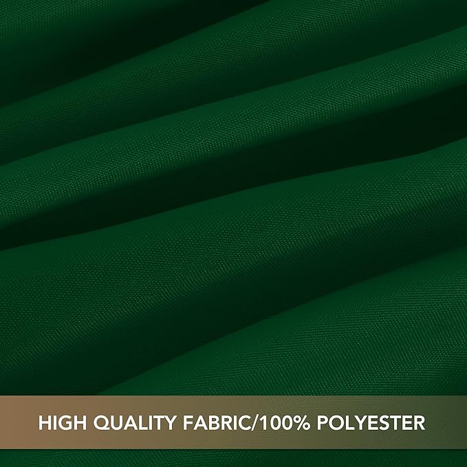 sancua Square Tablecloths 70x70 Inch Hunter Green, 2 Pack - Fabric Table Cloth for Square or Round Tables, Washable Polyester Table Cover for Christmas Dinner, Holiday Party, Display Tables