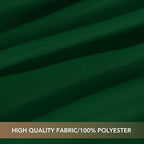 sancua Square Tablecloths 54x54 Inch Hunter Green - Fabric Table Cloth for Square or Round Tables, Washable Polyester Table Cover for Christmas Dinner, Holiday Party, Decorative Display Tables