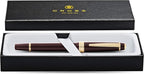 Cross Bailey Light Refillable Fountain Presented in a Everyday Gift Box - Medium Point, Black Ink, Polished Burgundy