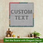 Custom Sign, Custom Street Sign, 11 Font Colors, 13 Font Styles, 4 Hole Options, 22 Sizes, 36x36 Inches, Rust Free DiBound, Fade Resistant, Made in USA by My Sign Center (Fauxsaic 2)