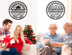 Personalized Christmas Gifts 2025, Custom 50th/40th/60th/70th/30th/1-99 Years Wedding Anniversary Sign Gifts for Couples Parents, Custom Metal Monogram Sign Personalized Family Name Signs
