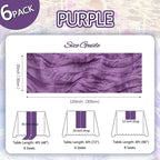 6 Pack Purple Cheesecloth Fall Table Runner 10ft Boho Gauze Fabric Cheese Cloth Table Runner 35 x 120 Inch Rustic Sheer Runner For Romantic Wedding Decor Baby Shower Party Table Centerpiece Decoration