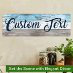 Custom Sign, Custom Street Sign, 11 Font Colors, 13 Font Styles, 4 Hole Options, 22 Sizes, 6x18 Inches, Rust Free DiBound, Fade Resistant, Made in USA by My Sign Center (Coastal)