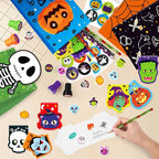 Halloween Party Favors for Kids,192pcs Halloween Stationery gift kit,Halloween Miniatures Prizes,Trick or Treat Goodie Bag Fillers including Notepad, Stamper, Sticker, Pencil, Eraser, Tattoo sticker