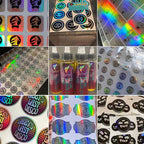 Custom Logo Stickers for Business, Personalised Branding Labels, Any Shape & Size, Waterproof, Glossy Holographic