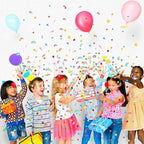 WILLBOND 3000 Pieces Happy Birthday Confetti Birthday Party Cake Confetti Metallic Foil Balloon Table Scatter Decorations for Carnival Baby Shower DIY Arts and Crafting