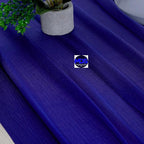 MDS 5 Pack 10ft Chiffon Table Runner 29 x 120 Inches Sheer Wedding Runner Romantic Rustic Table Runner for Wedding Decorations, Birthday Parties, Bridal Shower Party Arch Decor - Royal Blue