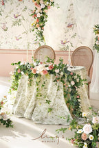 Ling's Moment 9FT Spring Eucalyptus & Willow Leaf Flower Garland for Pink Wedding, Valentines Sweetheart Table Centerpieces Head Table Decor, Arch Backdrop Decorations for Wedding | Garden Blush