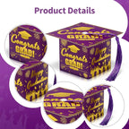 COTOPHER 36 Pack Mini Graduation Cap Gift Boxes, Class of 2025 Graduation Candy Boxes with Tassel, Small Treat Chocolate Box Centerpieces for Tables Party Decorations Graduate Favors Supplies