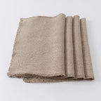 100% Pure Linen Placemats Set of 4 - 13 x 19 Inch Super Thick Noble Dining Table Place Mat for Wedding, Parties, Everyday, Holidays, Indoor Outdoor (4PCS, Linen)