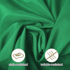 Ascoza 2pack 120 Inch Emerald Round Tablecloth in Washable Polyester Fabric for Wedding/Banquet/Restaurant/Parties
