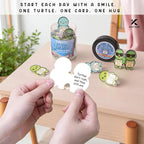 Positive Turtle Jar – 60 Funny Emotional Support Affirmation Cards, Sea Turtle Gifts for Women, Teens, Tweens, Girls, Turtle Decor, Trendy Teen Girl Stuff, Back to School Gifts, Teachers Gift