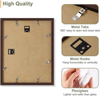 Vittanly 11x14 Collage Picture Frame, Displays 5Pcs 4x6 Pictures with Mat, Picture Frames Collage Wall Decor, Brown, 1 Pack